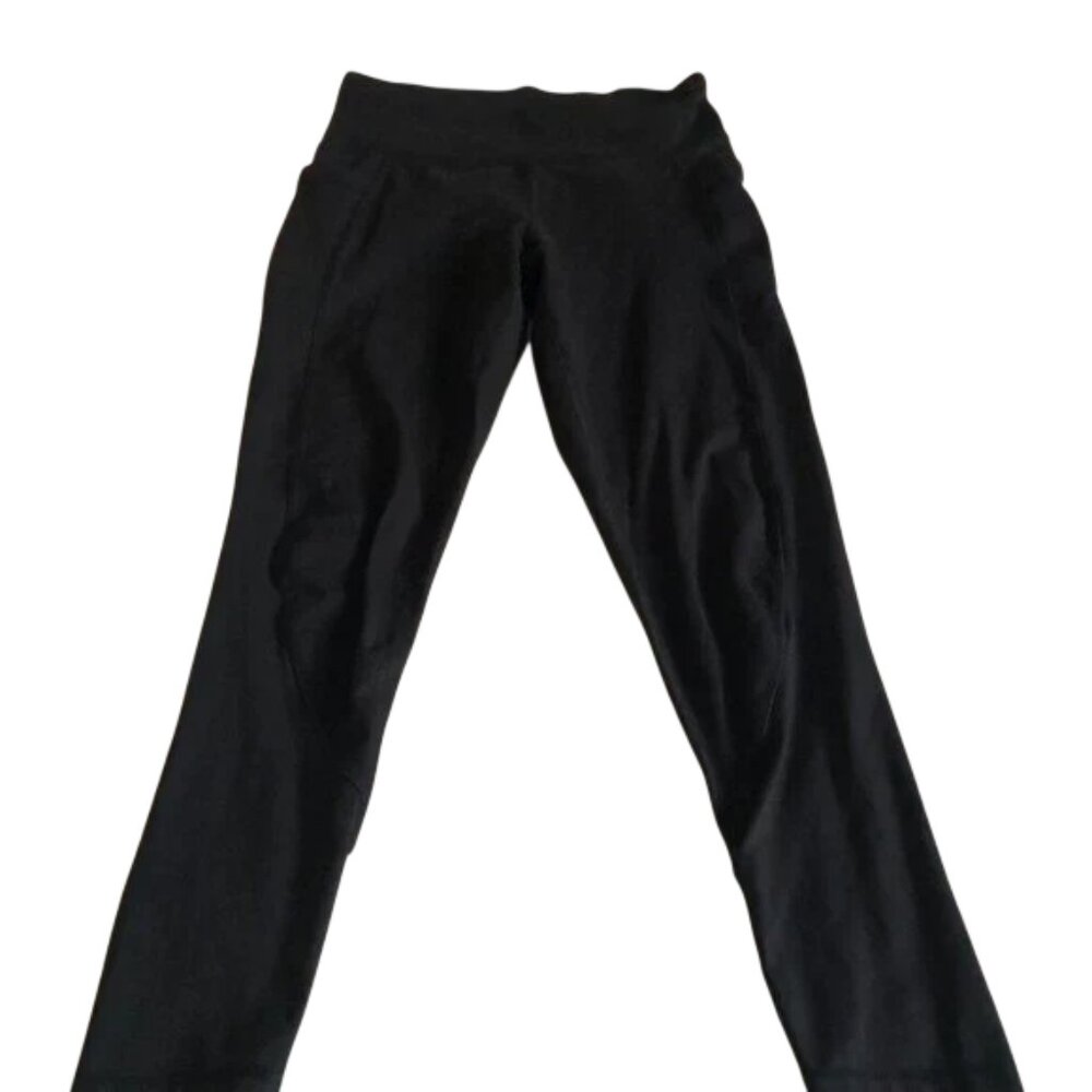 Marika Women's Black Leggings with Side Pockets Large